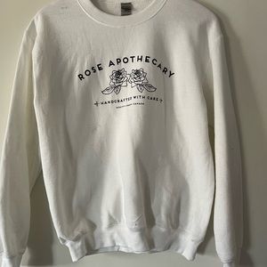 Rose Apothecary White Sweatshirt Size Small Schitt’s Creek